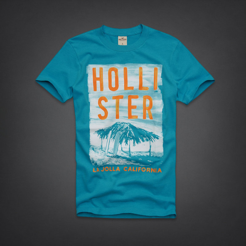 Hollister Hombres De Cuello Redondo Corto Remera HCO4007
